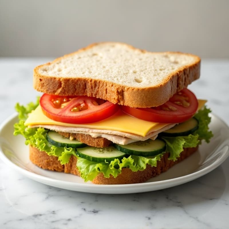 Fresh Turkey and Crisp Veggie Whole Grain Sandwich