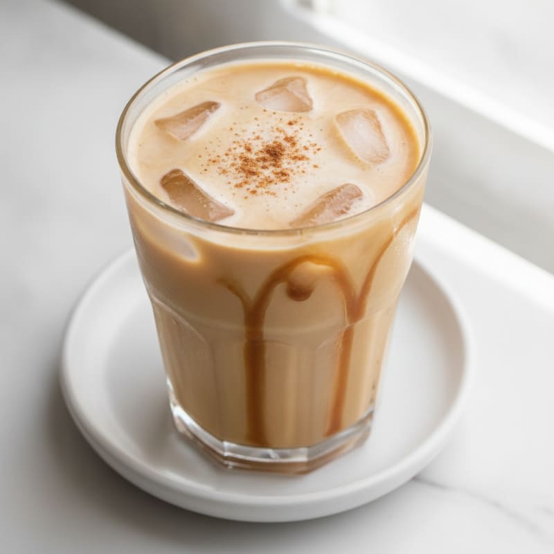 High-Protein Brown Sugar Almond Milk Iced Coffee