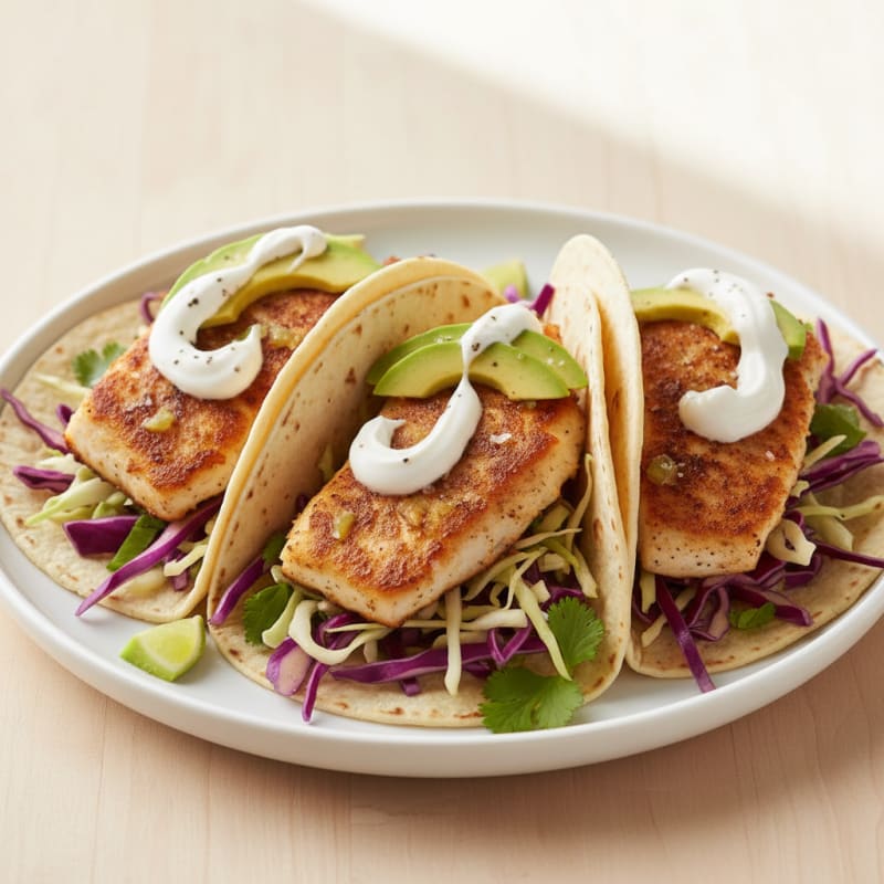 Crispy Chili-Lime Tilapia Fish Tacos