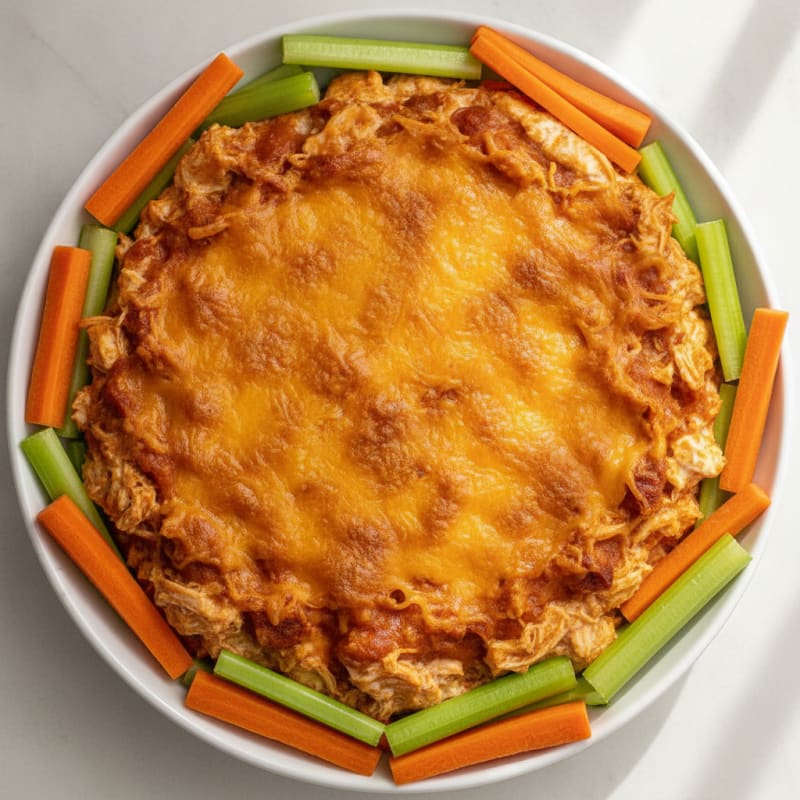 Healthy Buffalo Chicken Dip with Cream Cheese