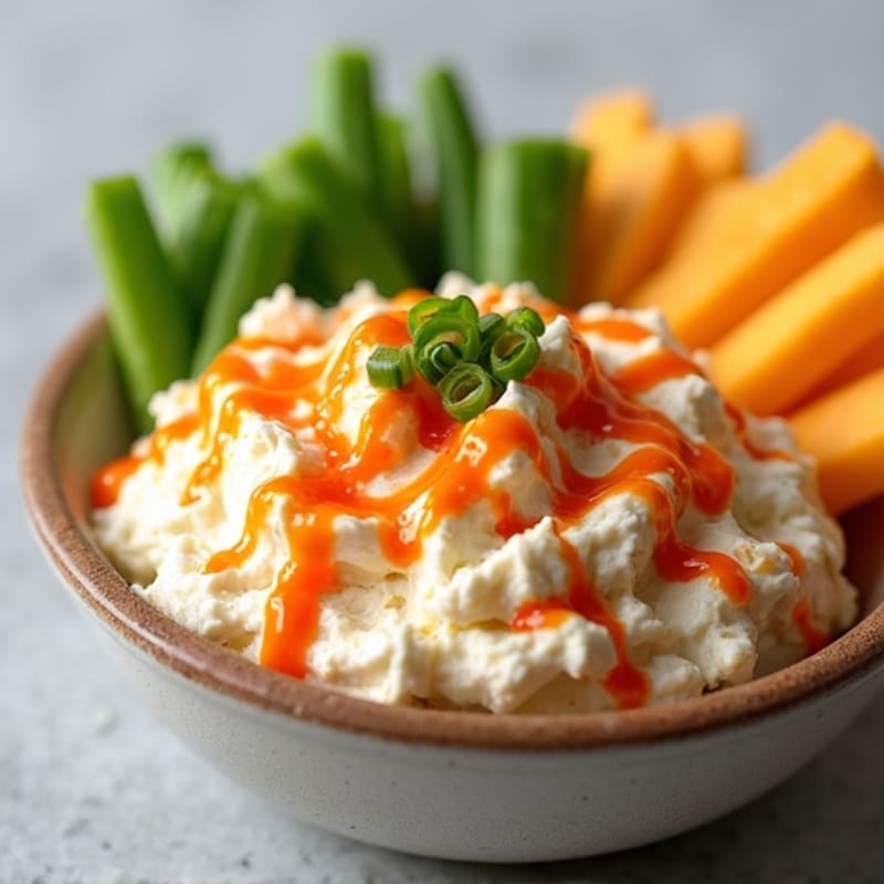 Protein-Packed Greek Yogurt Buffalo Chicken Dip