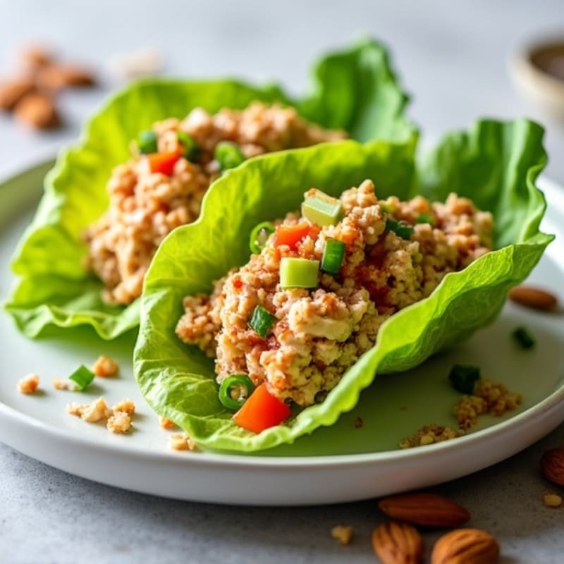 Spicy Sriracha Tuna Lettuce Wrap