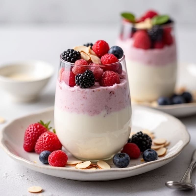 Creamy Greek Yogurt Protein Parfait with Berries