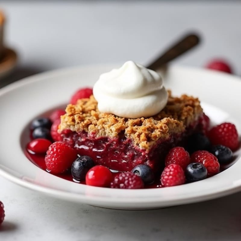 Crispy Baked Berry Oat Crumble