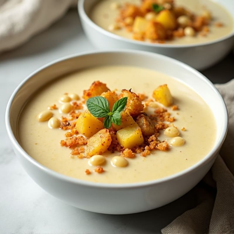 Creamy Roasted Cauliflower Potato Soup