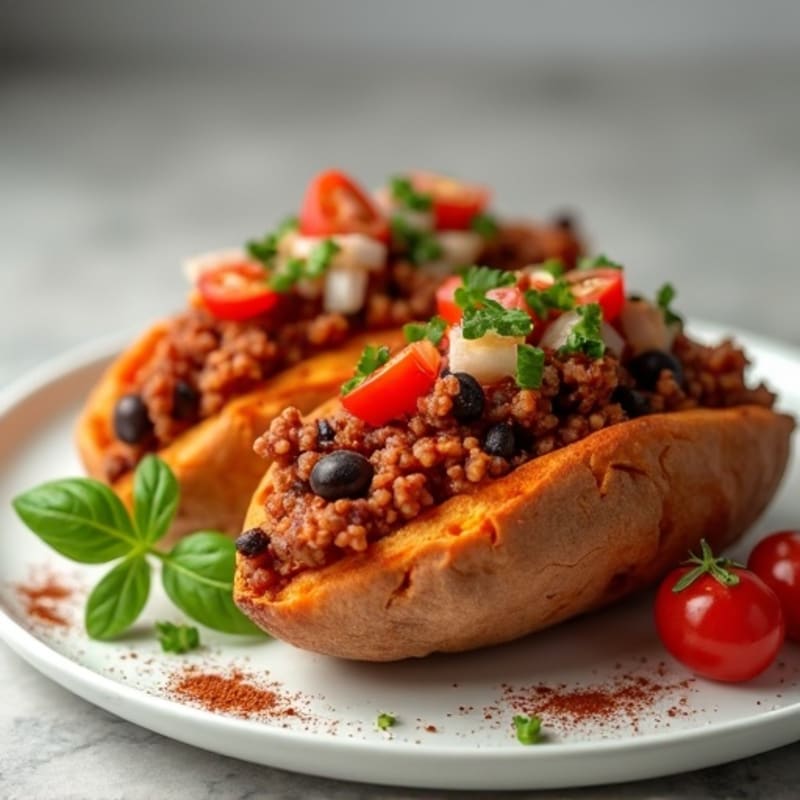 Lean Turkey Chili-Topped Sweet Potato Dogs