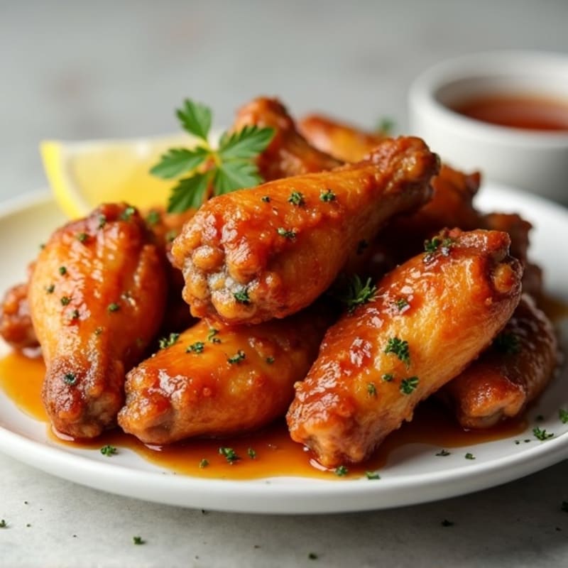 Crispy Baked Honey Garlic Chicken Wings