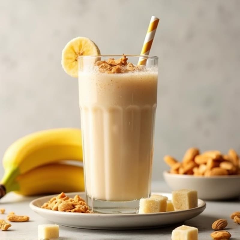 Creamy Peanut Butter Banana Protein Smoothie