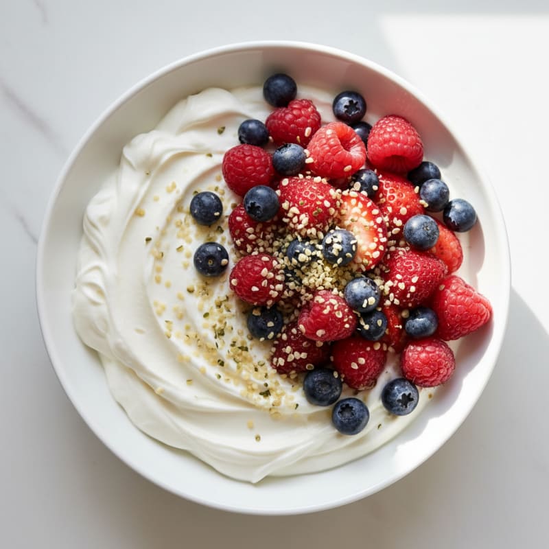 Creamy Greek Yogurt Protein Bowl with Mixed Berries