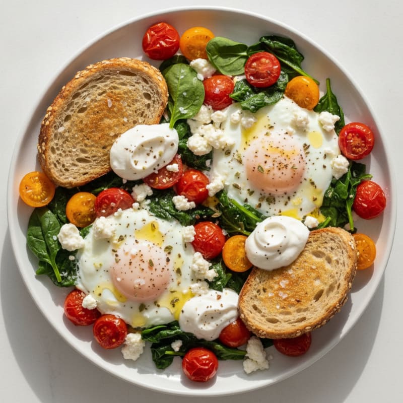 Baked Eggs with Roasted Tomatoes