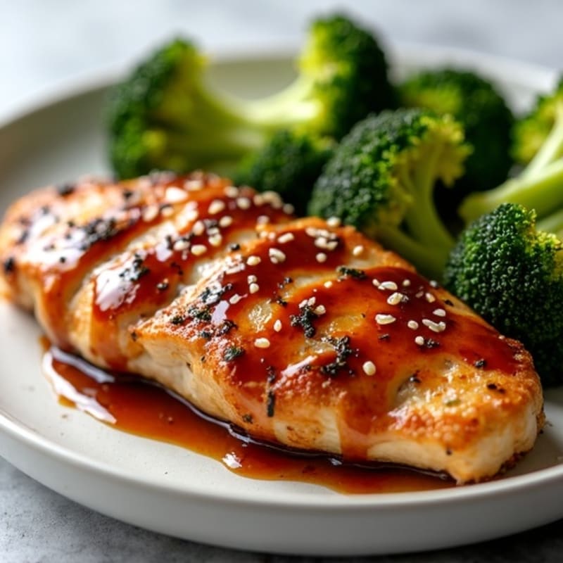 Sticky Teriyaki Chicken with Roasted Broccoli