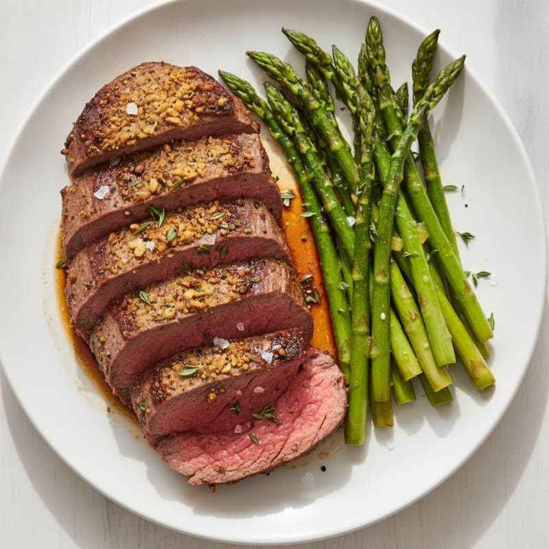 Garlic Herb Roasted Beef Tenderloin