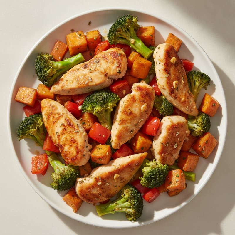 Lemon Herb Roasted Chicken and Veggies