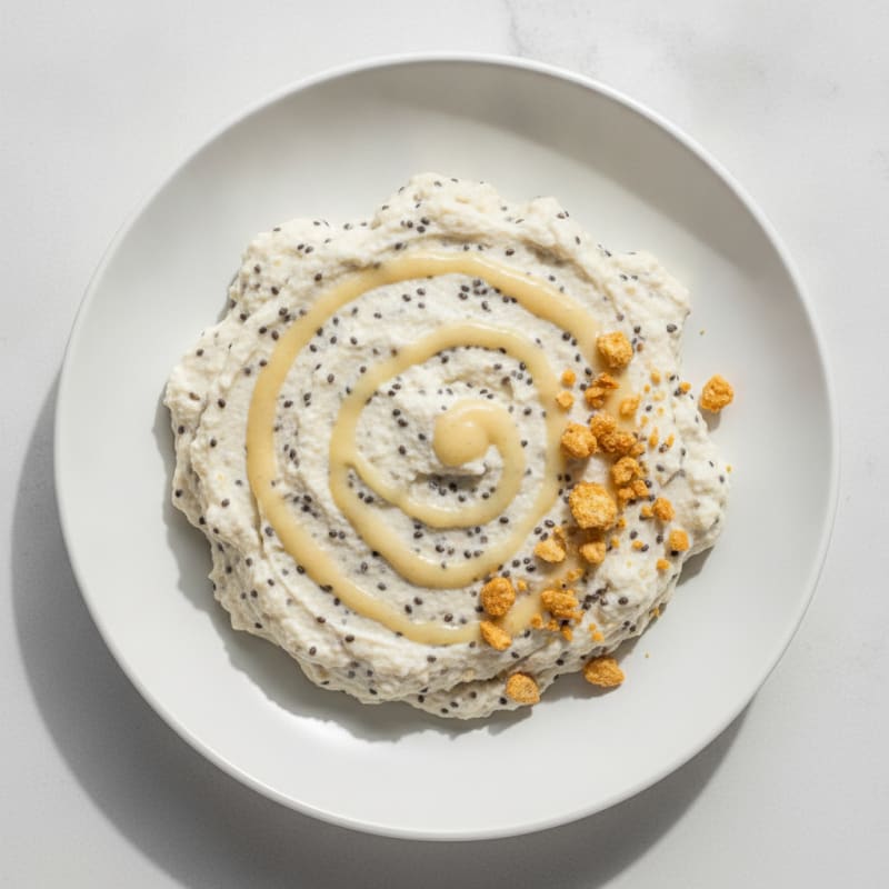 Creamy Vanilla Protein Mousse with Chia Seeds