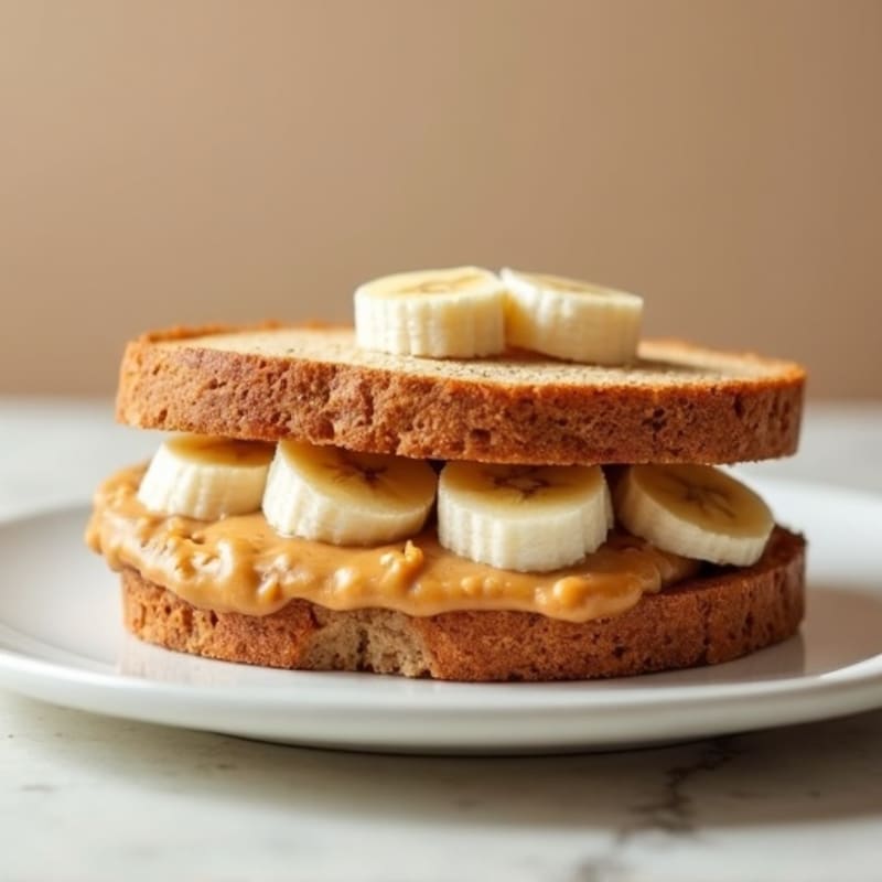 Protein-Packed Almond Butter Banana Sandwich