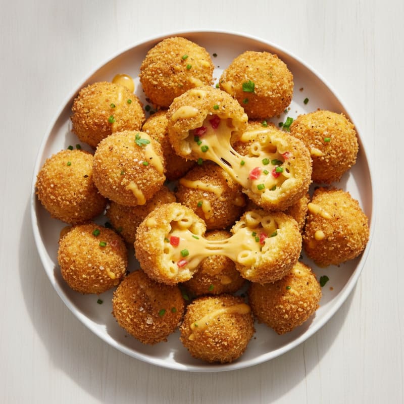 Golden Macaroni and Cheese Bites