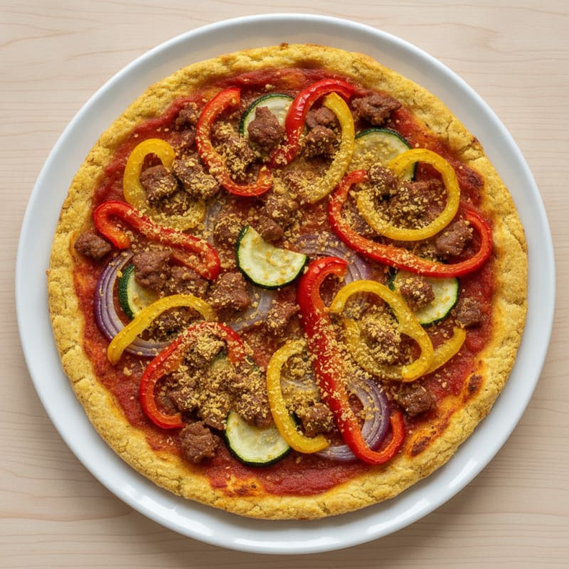 Roasted Vegetable Vegan Pizza
