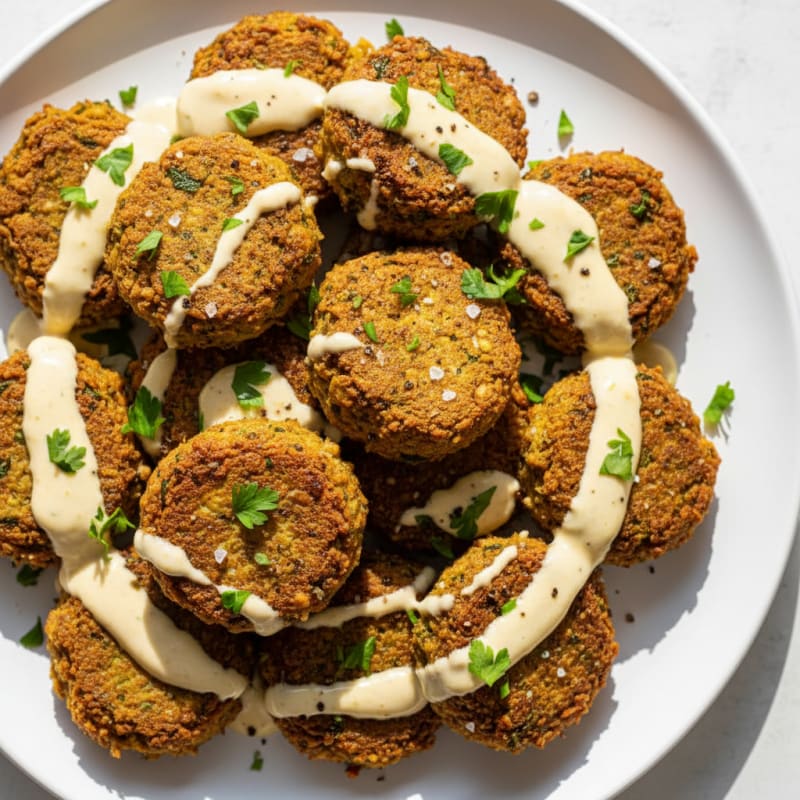 Crispy Falafel with Tahini