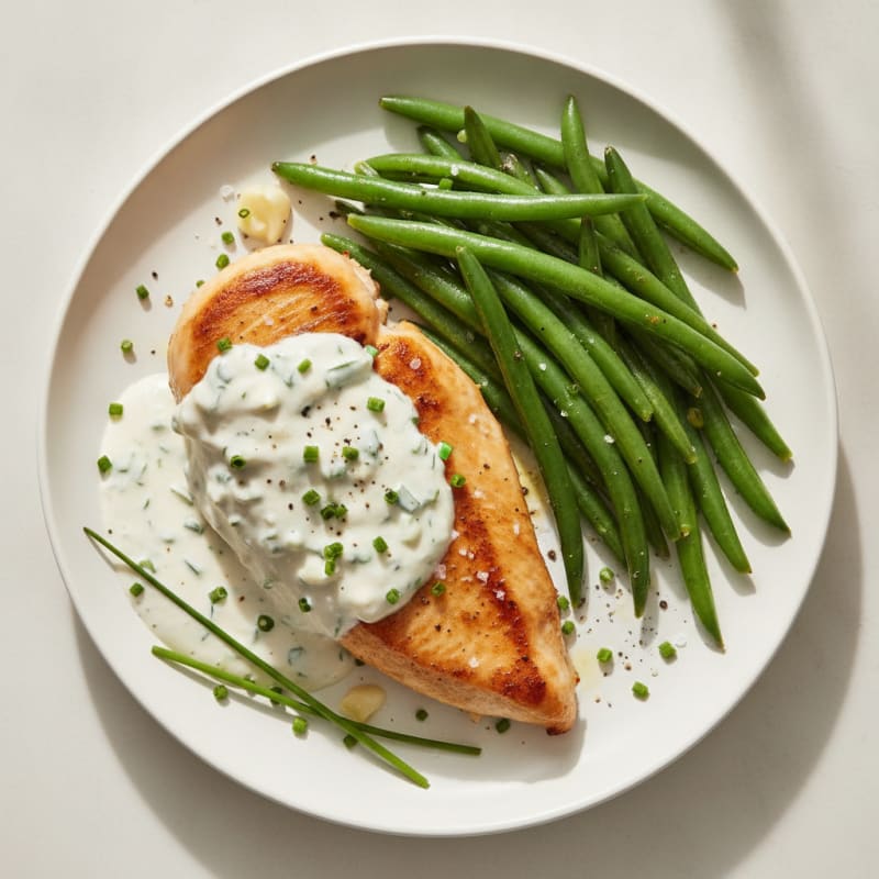 Pan-Seared Chicken with Velvety Sour Cream Sauce