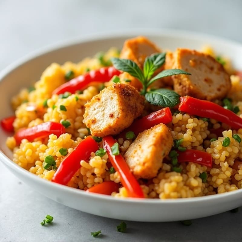 Cauliflower Rice Chicken Stir-Fry