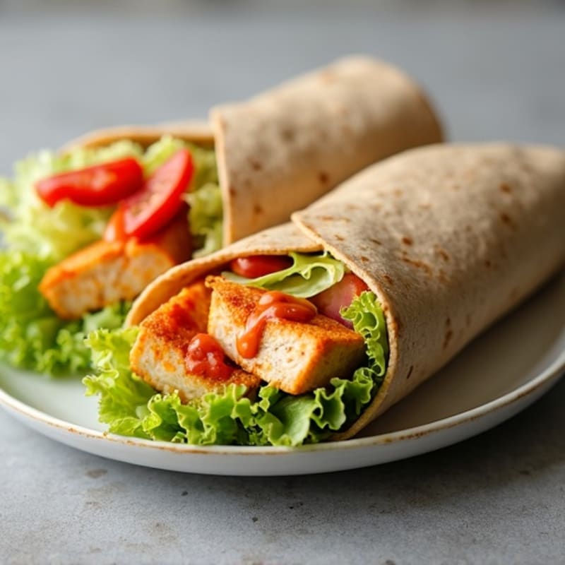 Buffalo Chicken Ranch Whole Wheat Wrap