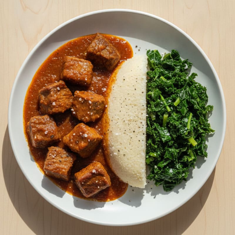 Kenyan Beef Stew with Ugali