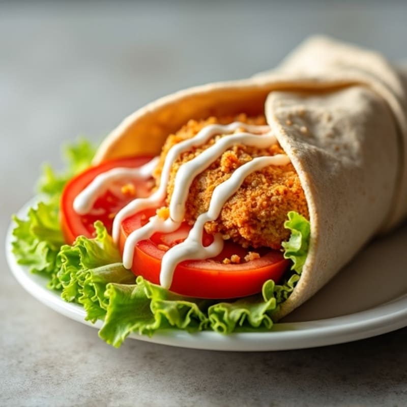 Crispy Buffalo Ranch Chicken Wrap