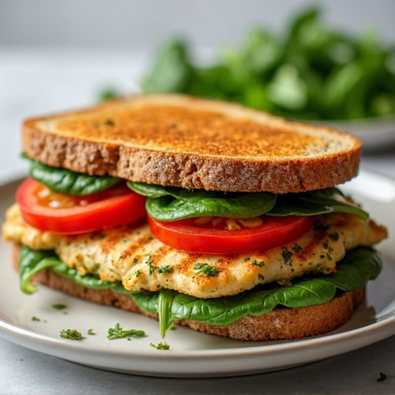 Grilled Chicken Pesto Sandwich