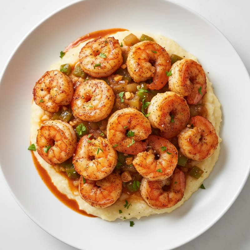 Cajun Shrimp with Creamy Grits
