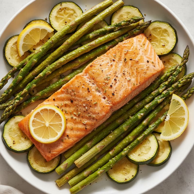 Sheet Pan Lemon Herb Salmon