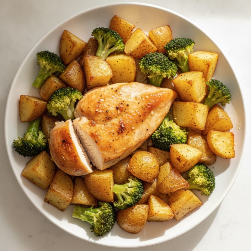 Lemon Herb Roasted Chicken and Potatoes