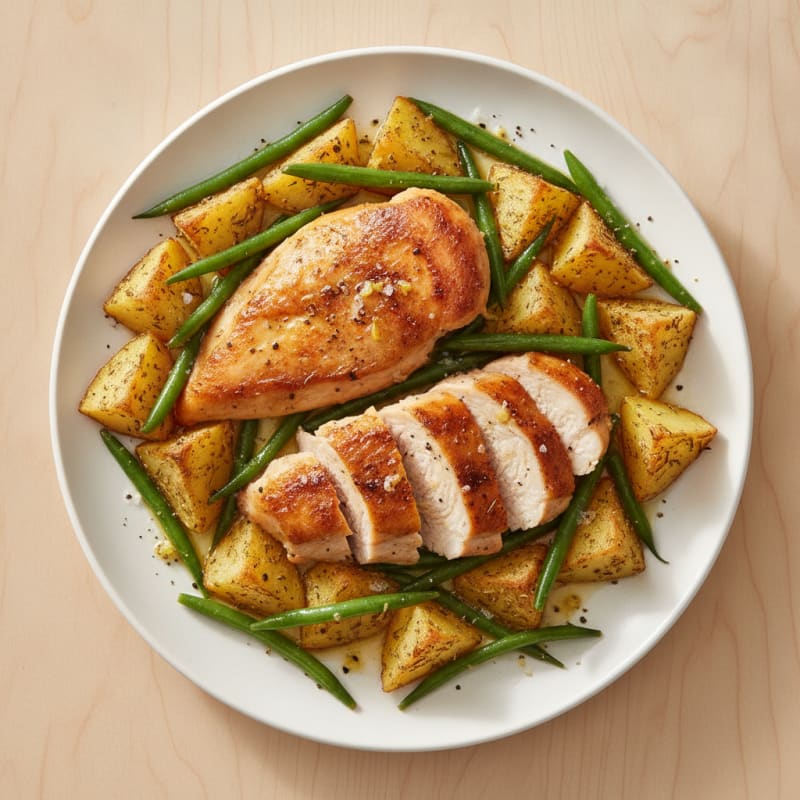 Roasted Chicken and Herb Potatoes