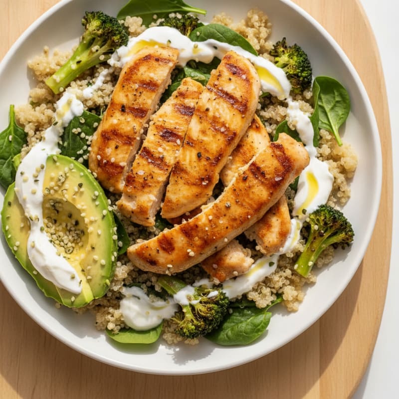 Chicken and Veggie Protein Power Bowl