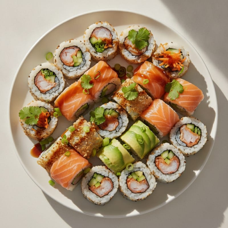 Assorted Fresh Sushi Rolls