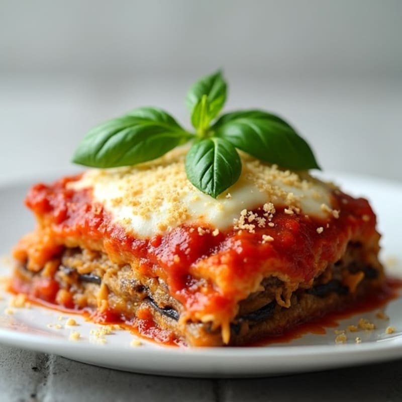 Healthy Baked Eggplant Parmesan