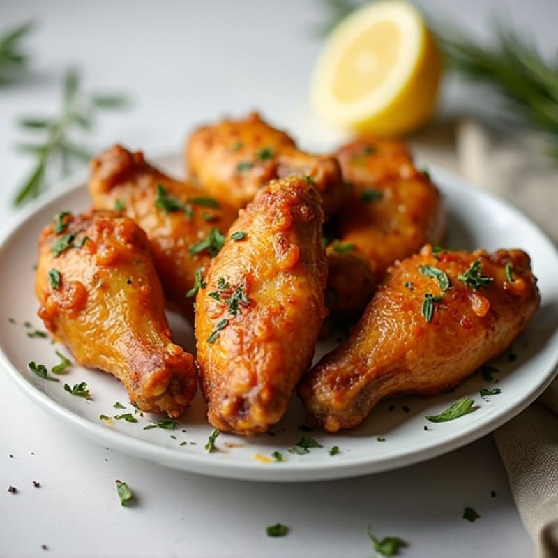 Crispy Baked Chicken Wings with Fresh Herbs