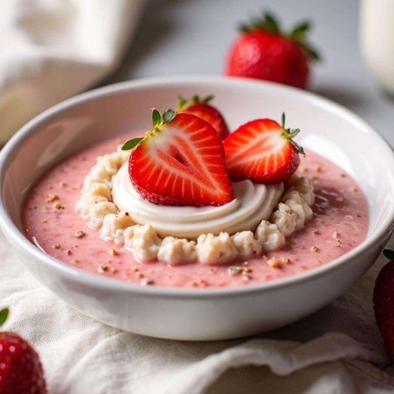Creamy Strawberry Shortcake Overnight Oats