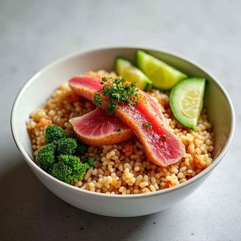 Fresh Tuna and Avocado Rice Bowl