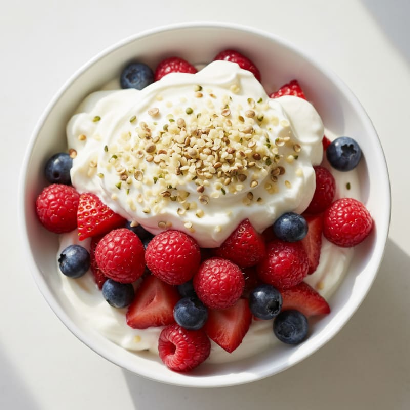 Creamy Greek Yogurt Protein Parfait with Mixed Berries