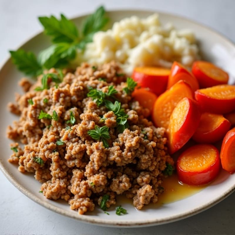 Herb-Seasoned Ground Turkey Skillet with Sweet Potatoes