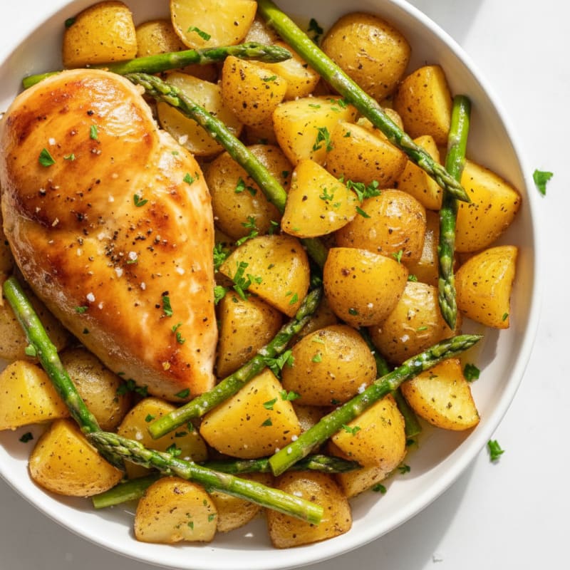 Lemon Herb Roasted Chicken and Potatoes