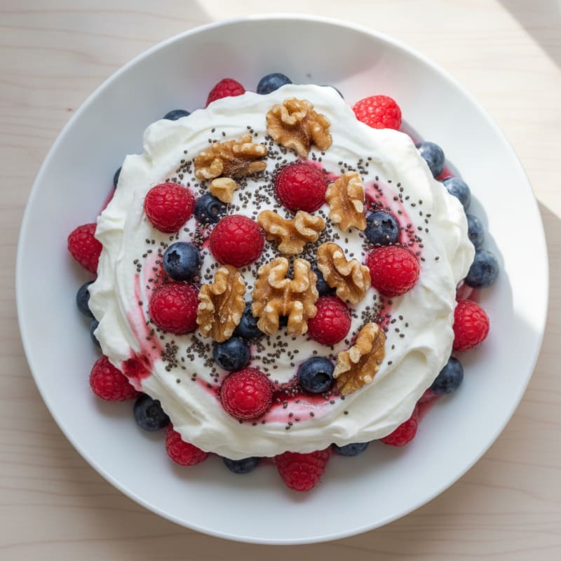 Creamy Greek Yogurt Protein Parfait with Berries