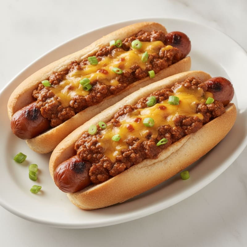 Chili Cheese Hot Dogs