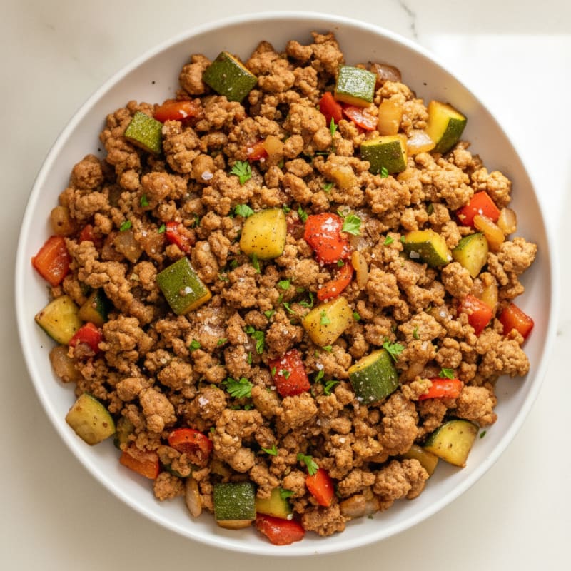 Ground Turkey and Vegetable Skillet