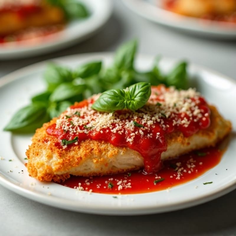 Crispy Baked Chicken Parmesan with Fresh Herbs