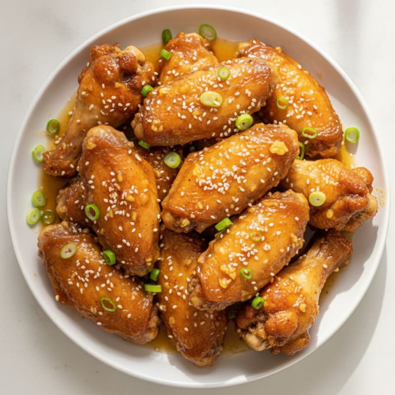 Honey-Garlic Glazed Chicken Wings
