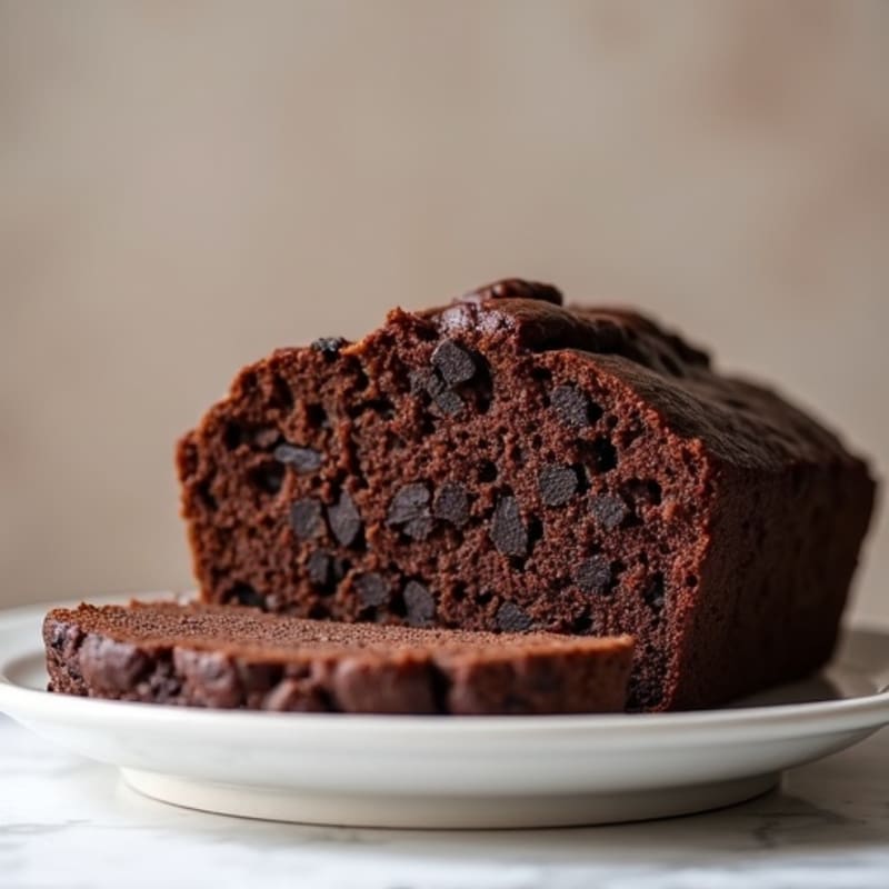 Fudgy Chocolate Black Bean Protein Loaf