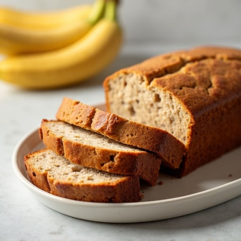Almond Flour Banana Bread with Maple