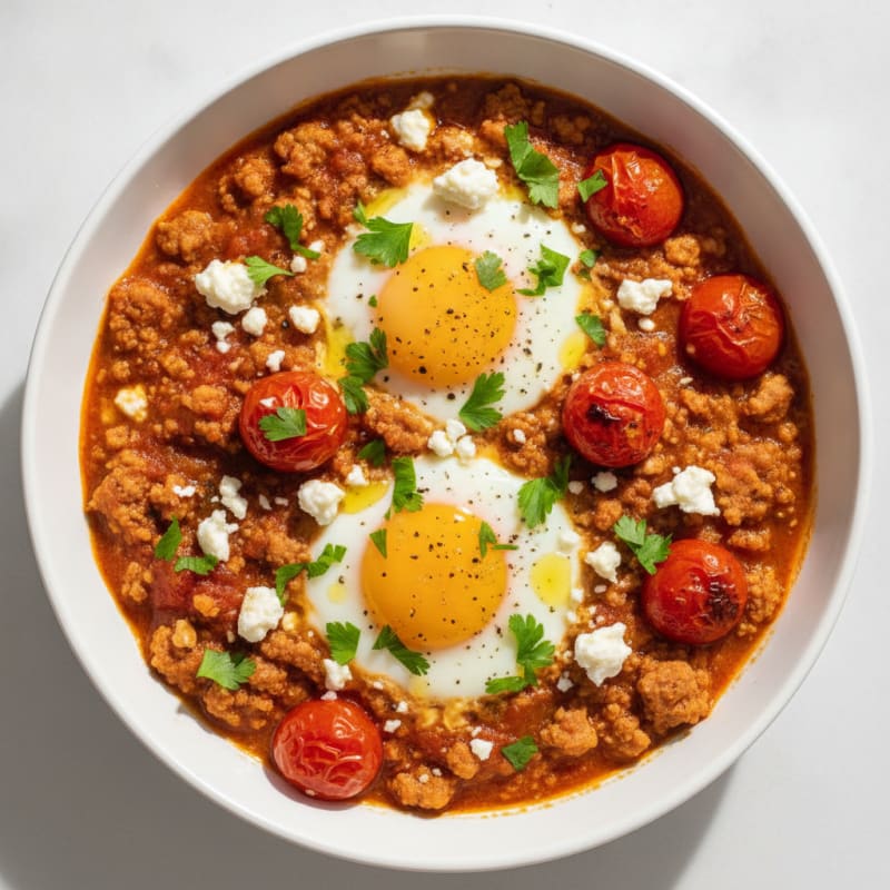 Baked Eggs with Roasted Tomatoes