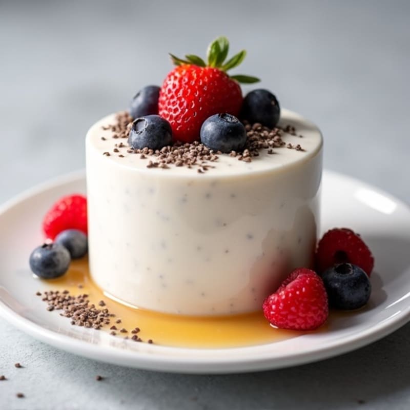 Creamy Greek Yogurt Protein Pudding with Mixed Berries